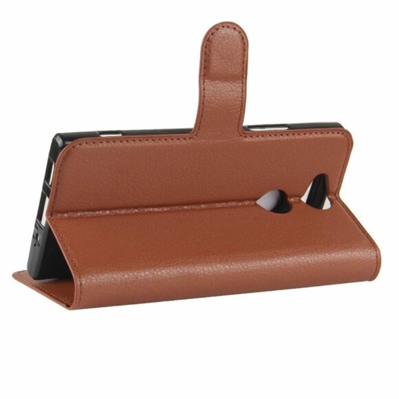 Чехол с визитницей для Sony Xperia XA2 (коричневый) Чехол с визитницей для Sony Xperia XA2 (коричневый)