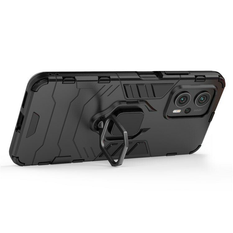 Чехол Armor Ring Holder для Poco X4 GT (черный)