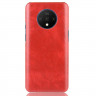 Кожаная накладка-чехол для OnePlus 7T (красный)