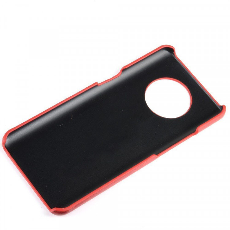 Кожаная накладка-чехол для OnePlus 7T (красный)