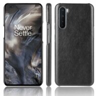 Кожаная накладка-чехол для OnePlus Nord (черный) Кожаная накладка-чехол для OnePlus Nord (черный)