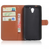 Чехол с визитницей для ZTE Blade A510 (коричневый)
