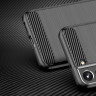 Чехол-накладка Carbon Fibre для Samsung Galaxy S23 (черный)