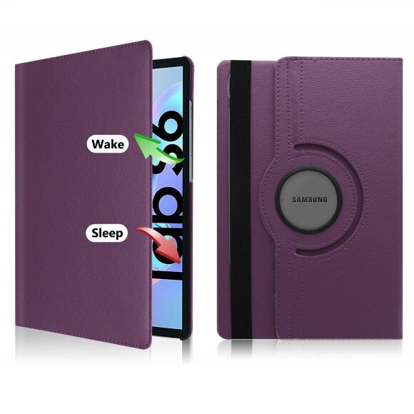 Поворотный чехол для Samsung Galaxy Tab S6 SM-T860 / SM-T865 (фиолетовый) Поворотный чехол для Samsung Galaxy Tab S6 SM-T860 / SM-T865 (фиолетовый)