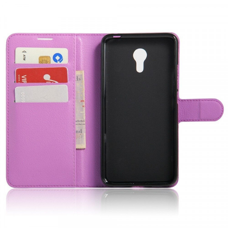 Чехол с визитницей для Meizu M3 Note (фиолетовый)