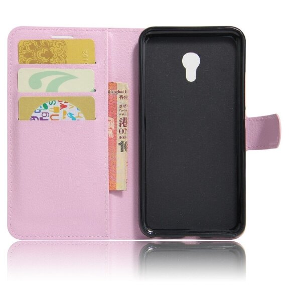 Чехол с визитницей для Meizu M5 Note (розовый)