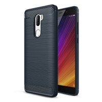 Чехол-накладка Carbon Fibre для Xiaomi Mi5S Plus (темно-синий)