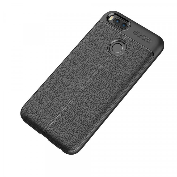 Чехол-накладка Litchi Grain для Xiaomi Mi 5X / Mi A1 (черный)