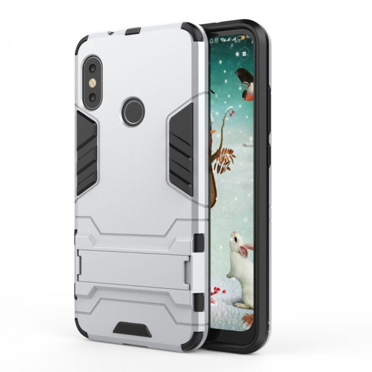 Чехол Duty Armor для Xiaomi Redmi 6 Pro / Mi A2 Lite (серебряный)