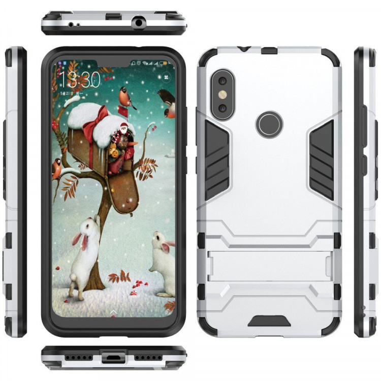 Чехол Duty Armor для Xiaomi Redmi 6 Pro / Mi A2 Lite (серебряный)