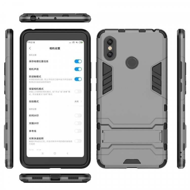 Чехол Duty Armor для Xiaomi Mi Max 3 (серый)