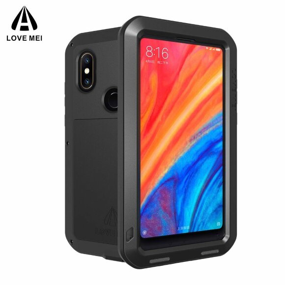 Гибридный чехол LOVE MEI для Xiaomi Mi Mix 2s (черный) Гибридный чехол LOVE MEI для Xiaomi Mi Mix 2s (черный)
