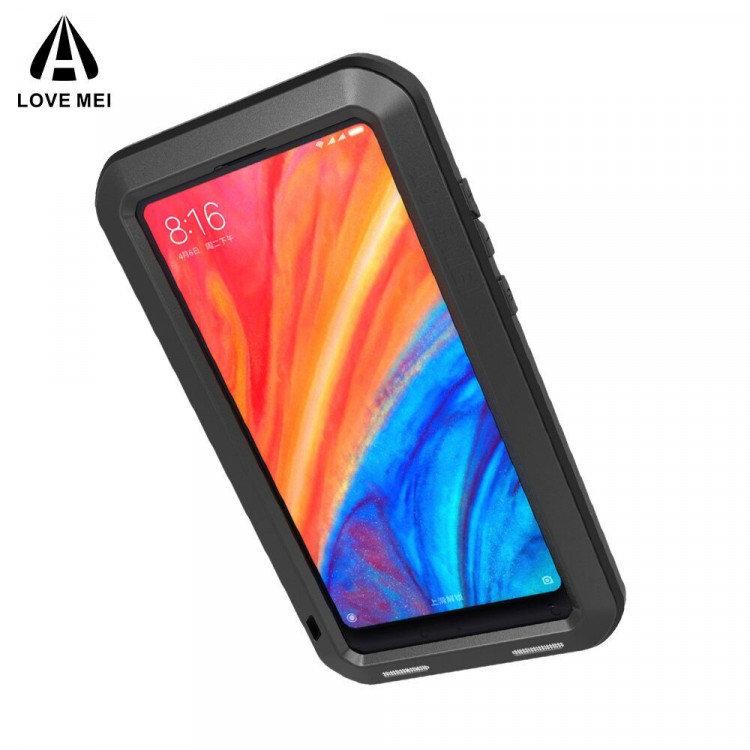 Гибридный чехол LOVE MEI для Xiaomi Mi Mix 2s (черный)