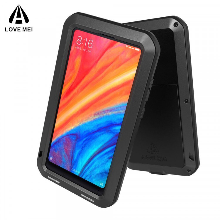 Гибридный чехол LOVE MEI для Xiaomi Mi Mix 2s (черный)