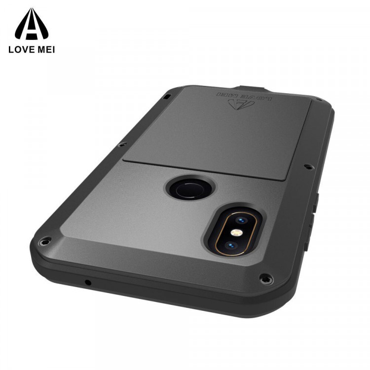 Гибридный чехол LOVE MEI для Xiaomi Mi Mix 2s (черный)