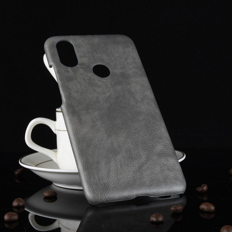 Чехол Litchi Texture для Xiaomi Mi 6X / Mi A2 (серый)