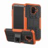 Чехол Hybrid Armor для Samsung Galaxy A6 (черный + оранжевый)