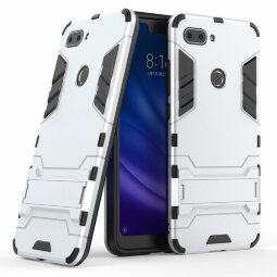 Чехол Duty Armor для Xiaomi Mi 8 Lite (серебряный)