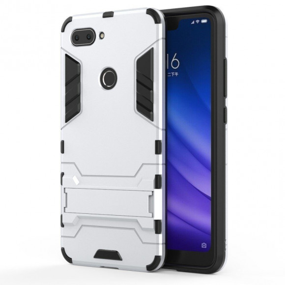 Чехол Duty Armor для Xiaomi Mi 8 Lite (серебряный) Чехол Duty Armor для Xiaomi Mi 8 Lite (серебряный)