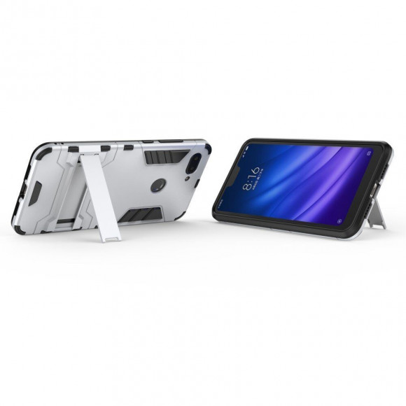 Чехол Duty Armor для Xiaomi Mi 8 Lite (серебряный) Чехол Duty Armor для Xiaomi Mi 8 Lite (серебряный)