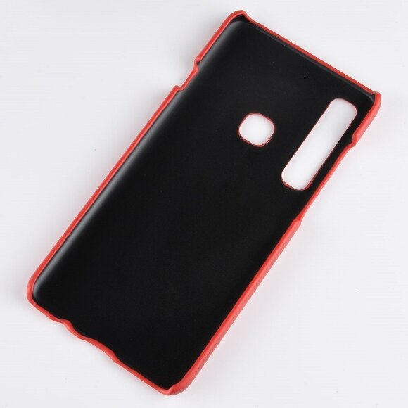 Чехол Litchi Texture для Samsung Galaxy A9 (2018) (красный)