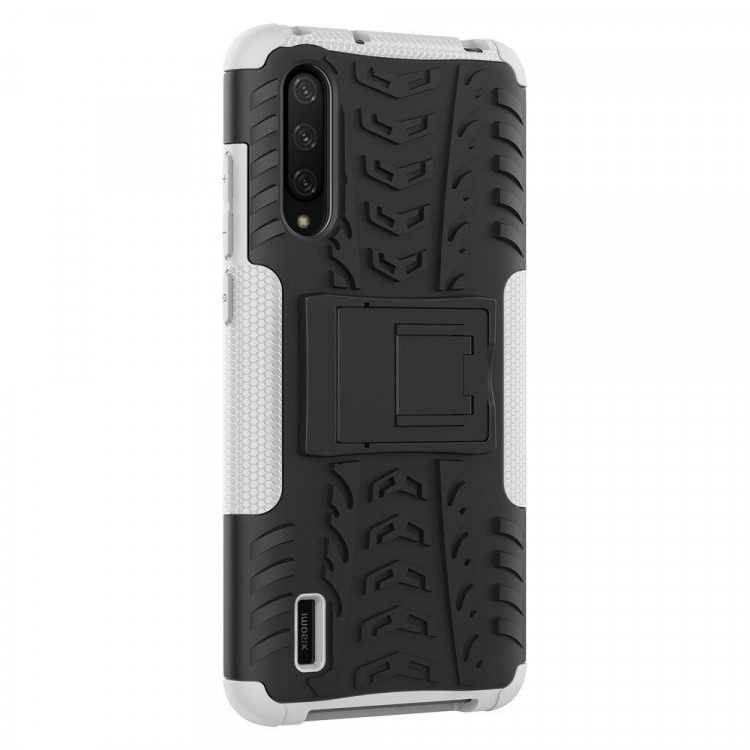 Чехол Hybrid Armor для Xiaomi Mi CC9 / Xiaomi Mi 9 Lite (черный + белый)