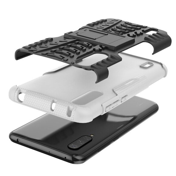 Чехол Hybrid Armor для Xiaomi Mi CC9 / Xiaomi Mi 9 Lite (черный + белый) Чехол Hybrid Armor для Xiaomi Mi CC9 / Xiaomi Mi 9 Lite (черный + белый)