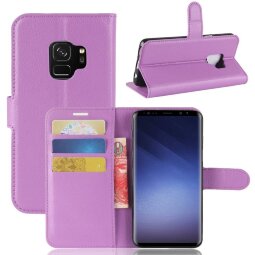 Чехол с визитницей для Samsung Galaxy S9 (фиолетовый)