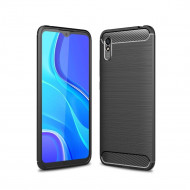 Чехол-накладка Carbon Fibre для Redmi 9A (черный) Чехол-накладка Carbon Fibre для Redmi 9A (черный)