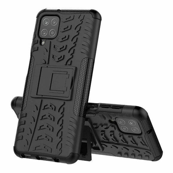 Чехол Hybrid Armor для Samsung Galaxy A12 (черный) Чехол Hybrid Armor для Samsung Galaxy A12 (черный)
