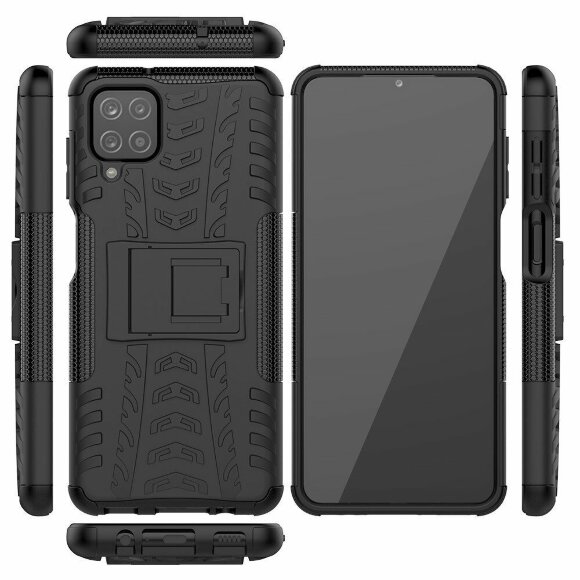 Чехол Hybrid Armor для Samsung Galaxy A12 (черный) Чехол Hybrid Armor для Samsung Galaxy A12 (черный)