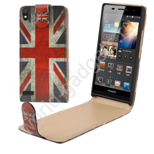 Вертикальный чехол Retro UK Flag для Huawei Ascend P6