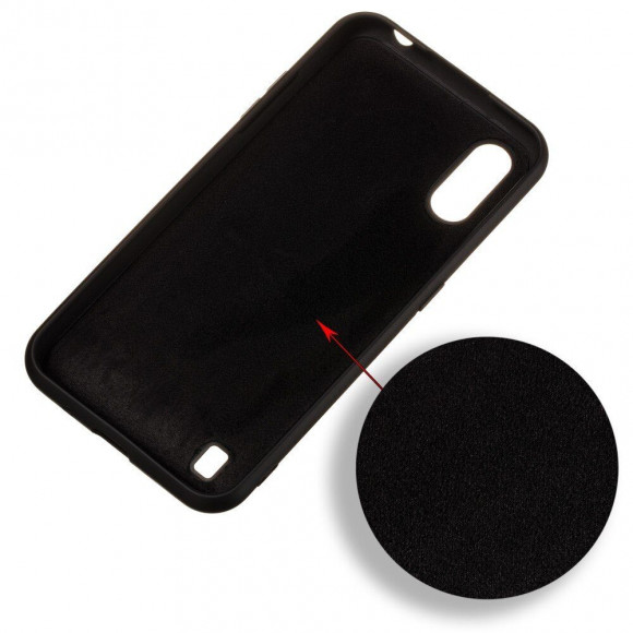 Силиконовый чехол Mobile Shell для Samsung Galaxy M01 (черный) Силиконовый чехол Mobile Shell для Samsung Galaxy M01 (черный)