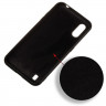 Силиконовый чехол Mobile Shell для Samsung Galaxy M01 (черный)