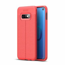 Чехол-накладка Litchi Grain для Samsung Galaxy S10e (красный)