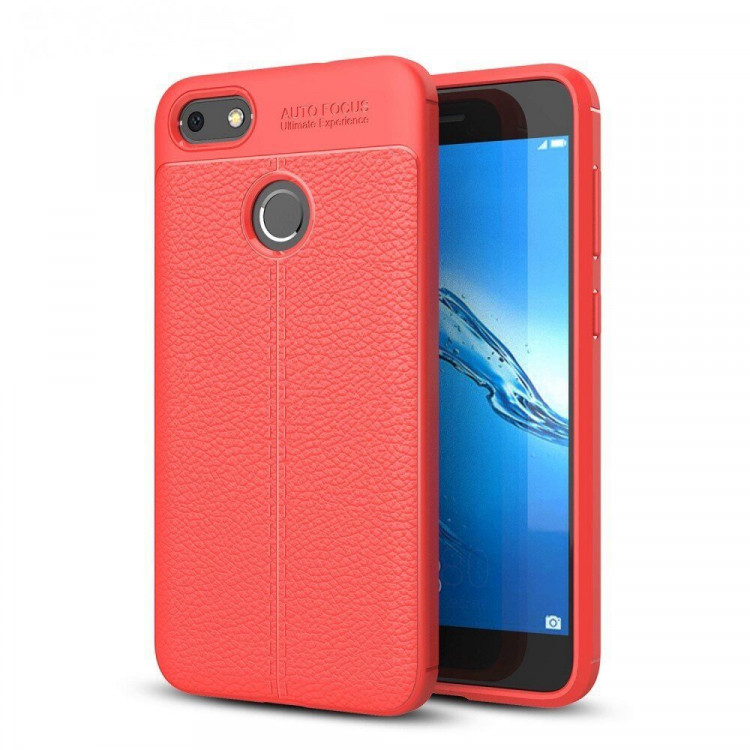 Чехол-накладка Litchi Grain для Huawei Nova Lite 2017 / P9 lite mini (красный)