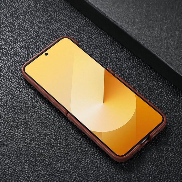 Чехол с MagSafe для Samsung Galaxy Z Flip6 (коричневый) Чехол с MagSafe для Samsung Galaxy Z Flip6 (коричневый)