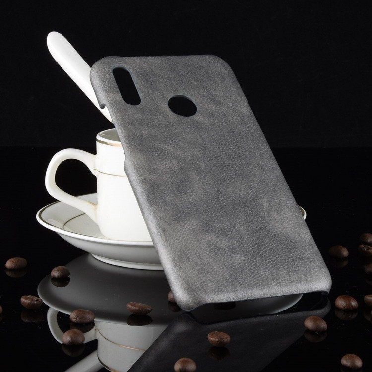 Чехол Litchi Texture для Huawei Honor 10 Lite / P Smart (2019) (серый)