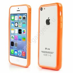 Бампер для iPhone 5C (оранжевый)