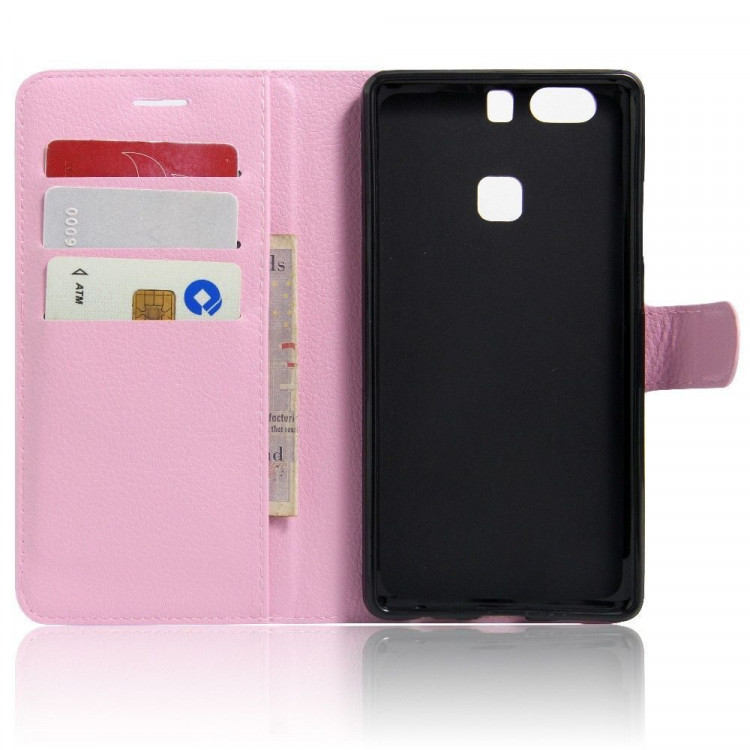 Чехол с визитницей для Huawei P9 Plus (розовый)