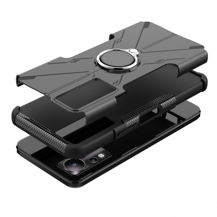 Чехол Armor Shockproof Ring Holder для  Infinix Note 11, Infinix NOTE 12 G88 (черный)