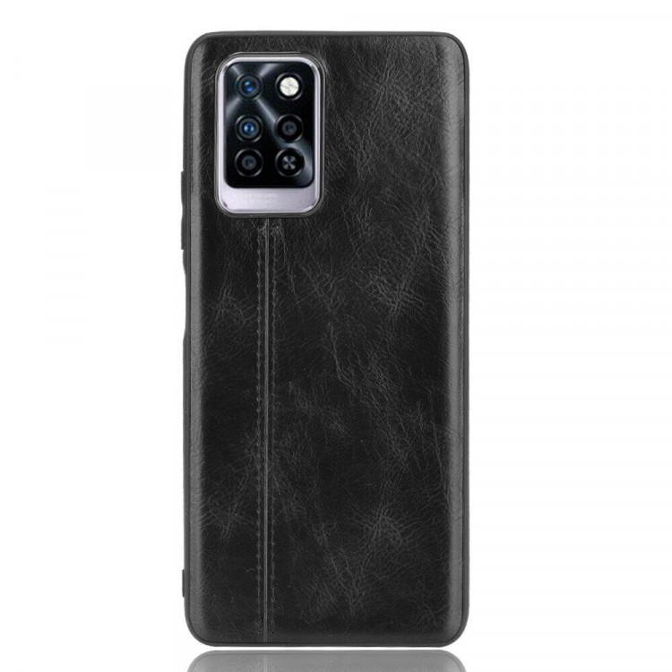 Чехол из экокожи для Infinix Note 10 Pro (черный)