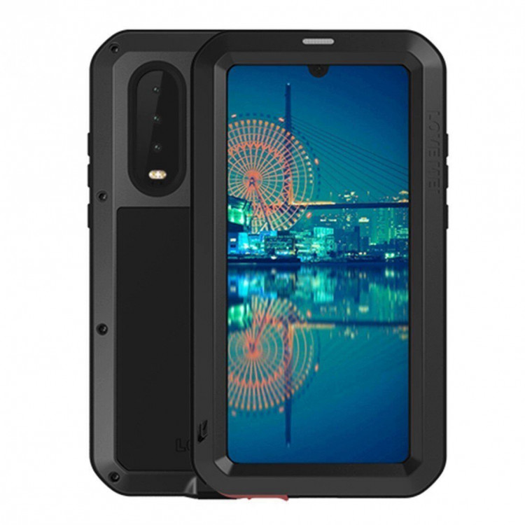 Гибридный чехол LOVE MEI для Huawei P30 (черный)