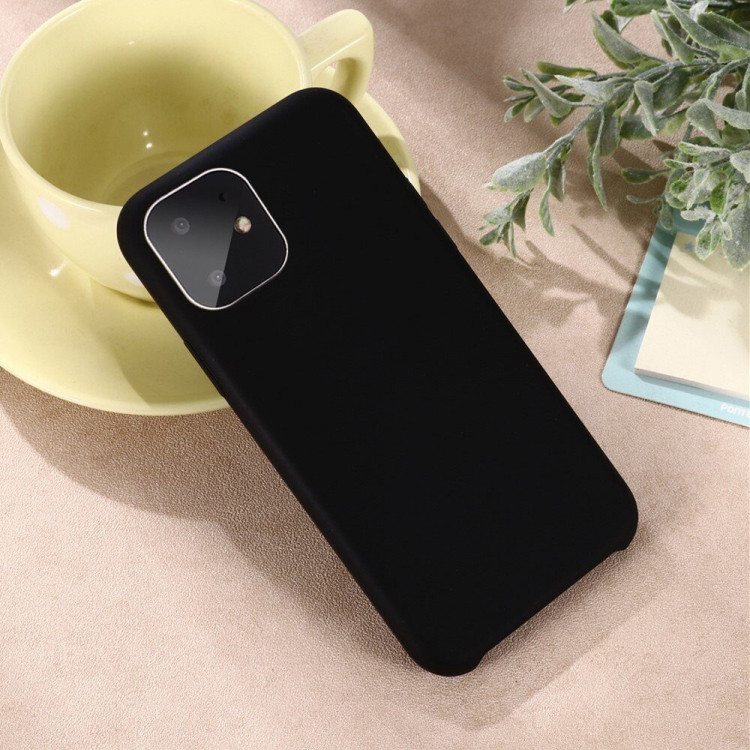 Силиконовый чехол Mobile Shell для iPhone 11 Pro Max (черный)