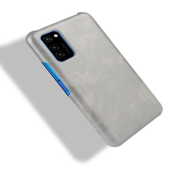 Кожаная накладка-чехол для Honor V30 / Honor View 30 Pro (серый)