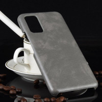 Кожаная накладка-чехол для Honor V30 / Honor View 30 Pro (серый)