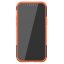 Чехол Hybrid Armor для iPhone 12 / iPhone 12 Pro (черный + оранжевый)