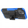 Чехол Hybrid Armor для iPhone 13 mini (черный + голубой)