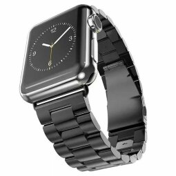 Стальной браслет Solid Stainless для Apple Watch 44 и 42мм (черный)