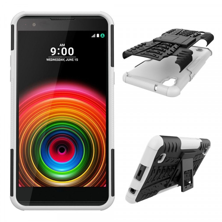 Чехол Hybrid Armor для LG X Power K220DS (черный + белый)